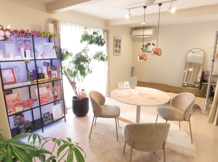 熊本大津エステサロン、ピラティスサロン、プリマ大津店の店内写真、カウンセリングルーム1